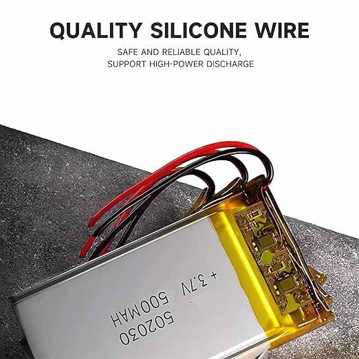 602030 3.7V, 500mAh Rechargeable Lithium Polymer Battery