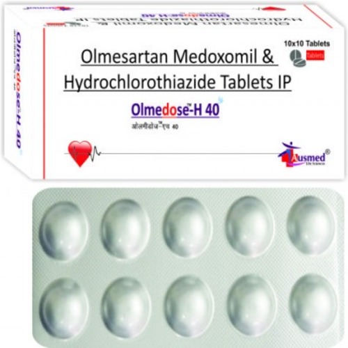 Olmesartan Medoxomil IP 40 mg. Hydrochlorothiazide IP 12.5 mg