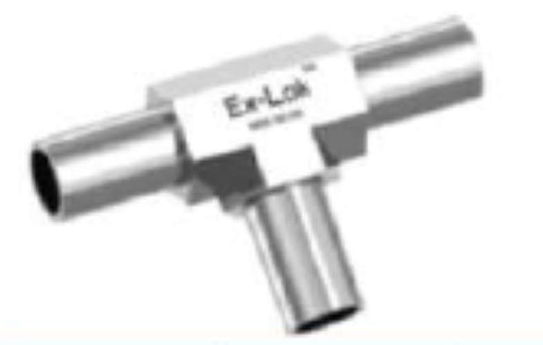 Ex-Lok Union Tee - Stainless Steel, ASME Standard | High-Precision Orbital Weld, Leak-Free Three-Way Connection, Ideal for High-Purity Applications