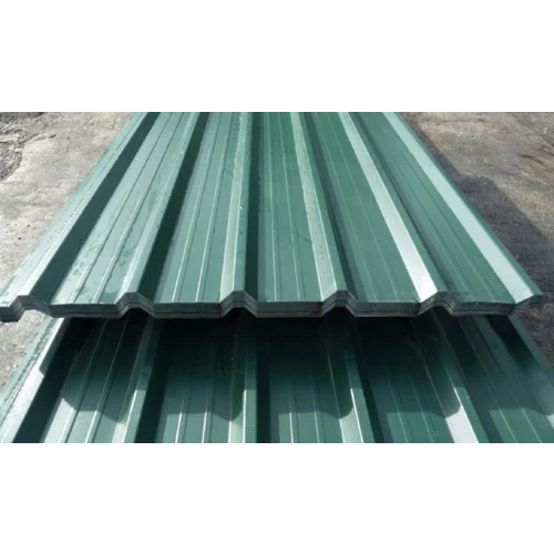 Hindalco Aluminum Troughed Sheets - Color: Green