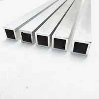 Hindalco Aluminum Square Tubes - 2mm Thick, 9m Long, Silver Color | Rustproof, Versatile for Railing and Structural Applications