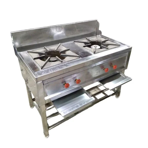 Ss 2 Burner Gas Cooking Range - Automatic Grade: Manual