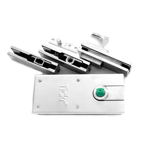 7400 Single Cylinder Floor Spring Combo Set - Stainless Steel, Various Sizes, Polished Silver Finish | Ideal for Heavy Door Fitting, High Traffic Areas, Portable 1 kg Design