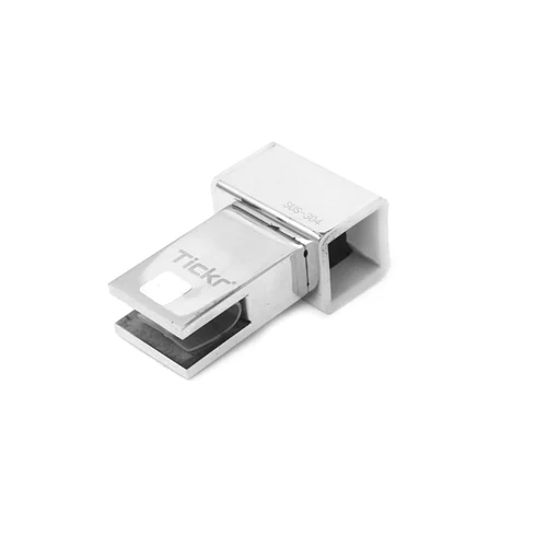 Rod To Glass Square Connector