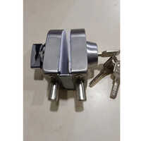 Glass Pin Lock - Stainless Steel, Square Shape, Silver Color | Polished Finish, Easy Installation, Includes 3 Keys