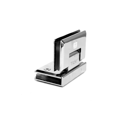 Glass To Glass 90 Degree Shower Hinge - Color: Silver