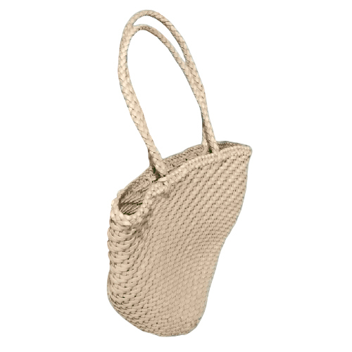 Ladies Leather White Basket Bag - Color: Different Available