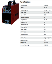 Ralli Wolf Welding Machine TIG SERIES (RT 20)