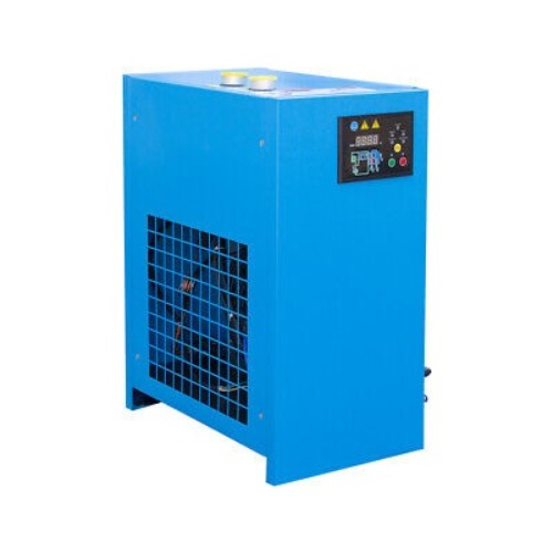 Refrigeration Air Dryer - Steel, 50x60x100 cm, Blue | 220 V Power, 100 CFM Airflow, 8 Bar Pressure, CE Certified for Industrial Air Drying