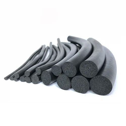 Epdm Sponge Rubber Cord - Color: Black