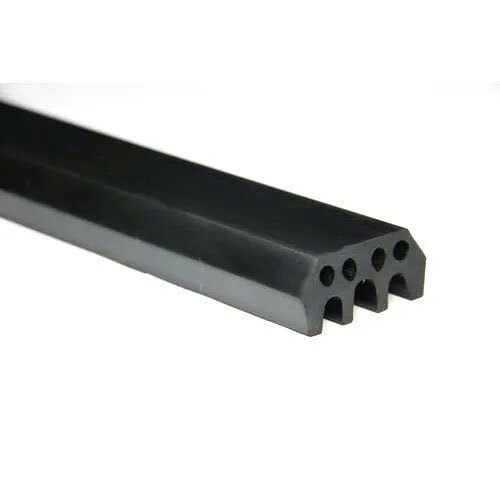 Windshield Rubber Profiles - High-Quality Rubber, 15 Millimeters Thick, Waterproof, Plain Style, Black Color, Industrial Applications