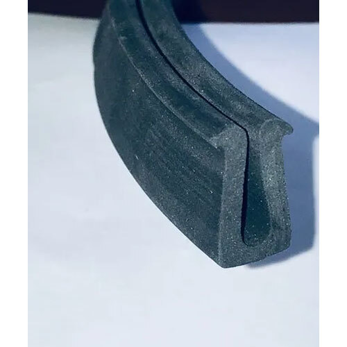 5Mm U Rubber Profiles - Color: Black