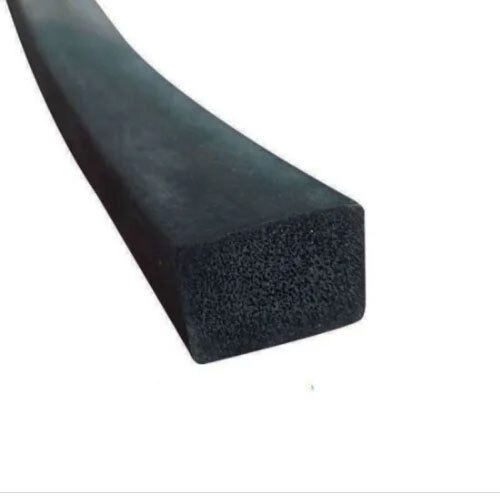 Square Rubber Profile - Color: Black