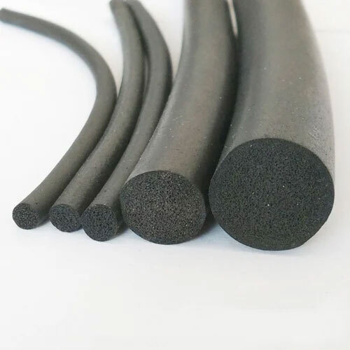 Commercial Sponge Rubber Cord - Color: Black