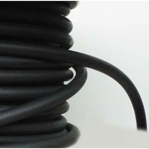 Natural Rubber Cord - Color: Black