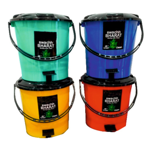 Plastic Dustbins - Color: Multicolor