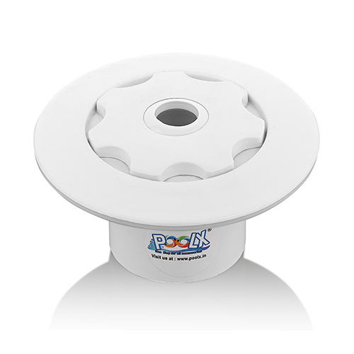 Eye Ball Wall Inlet Nozzle - High-Quality Plastic, Standard Size, Sleek White Design | Adjustable Water Flow, Easy Installation, Hassle-Free Maintenance