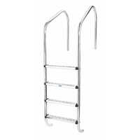 4 Steps Overflow Type Pool Ladder - Color: Silver