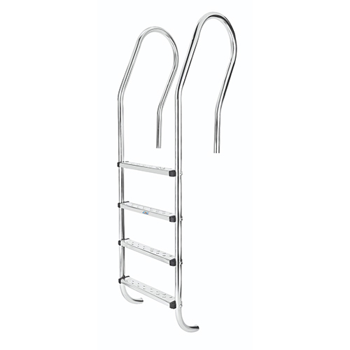 Skimmer Type Pool Ladder - Color: Silver