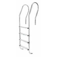 Skimmer Type Pool Ladder - Color: Silver