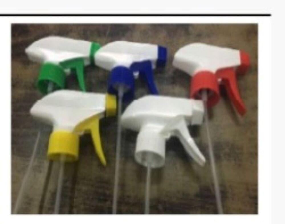 Spray Nozal - Plastic, 25grm | Color Options: Red, Green, Blue - Direct Use Application For Industrial Processes & Cleaning Machines