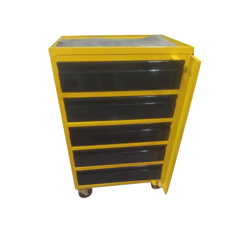 Industrial Tools Box Trolley - Color: Yellow And Black