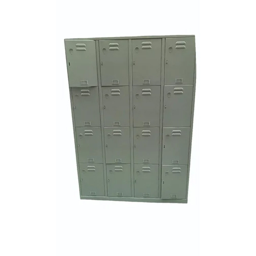 16 Compartment Staff Locker - Color: Gray