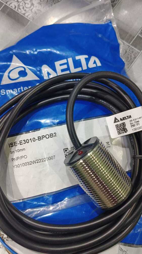 DELTA PROXIMITY SENSOR, 30mm Dia, Nickel-Plated Brass, M30 Threaded - 15mm Sensing Distance, IP67, LED Indicator, NPN NO Output