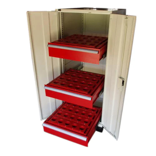 Cnc Tools Cabinet - Color: Red And White