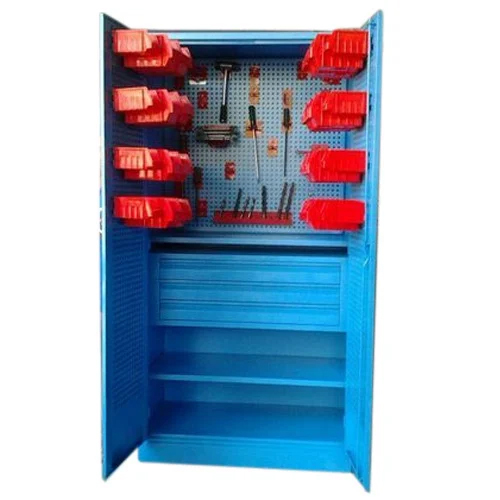 Perforated Tool Cabinets - Color: Blue