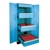 Stcm-1625 Cnc And Vmc Tools Storage Cabinet - Color: Blue