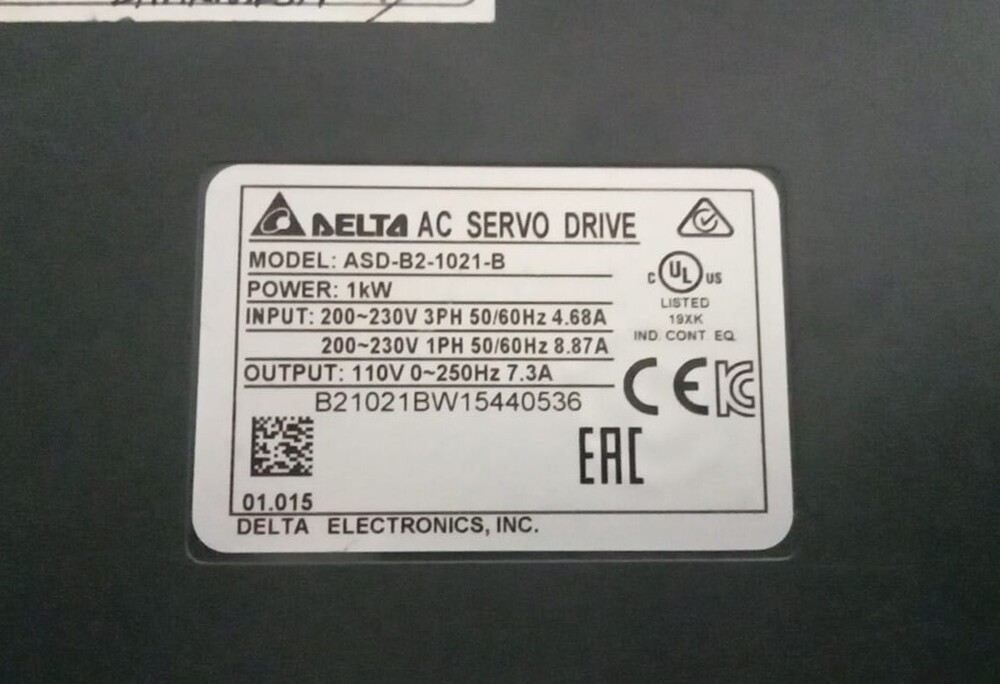 DELTA ASD-B2-1021-B SERVO DRIVE