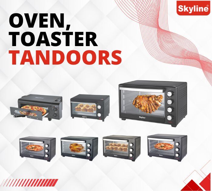 Skyline 12l Toaster Oven | 1000w Compact Baking & Grilling Solution