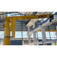 Industrial Jib Crane - Yellow Paint Coated, 40 Tonnes Load Capacity, 40 Feet Max Lifting Height | High Working Pressure, Durable For Industrial Use, New With Warranty
