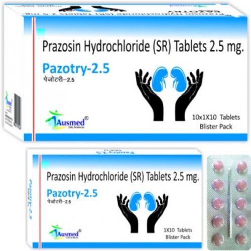 Prazosin Hydrochloride IP  Prazosin 2.5 mg