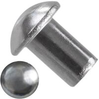Solid Aluminum Rivets - Color: Silver