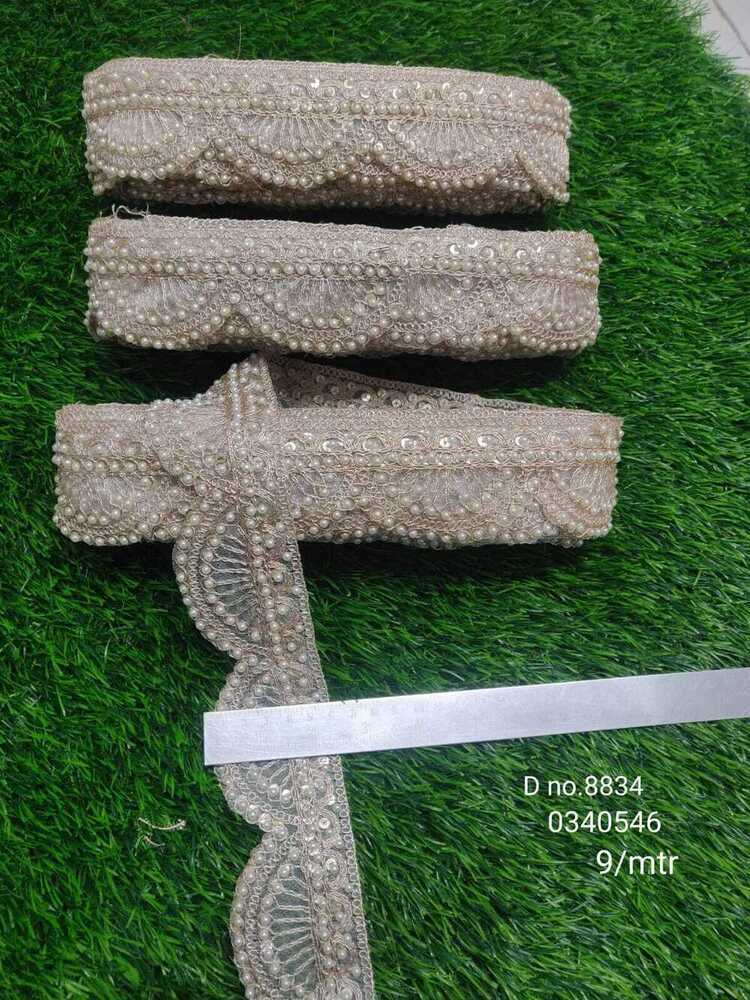 EMBROIDERY MOTI LACE