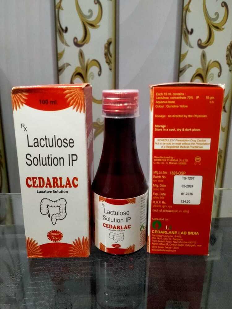 CEDARLAC LAXATIVE SOLUTION 100 ML SYRUP