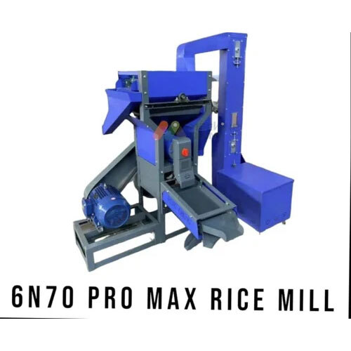 Mini Rice Mill Machine - Mild Steel, 500 Kg/hr Capacity | Automatic Operation, Various Sizes, Warranty Included