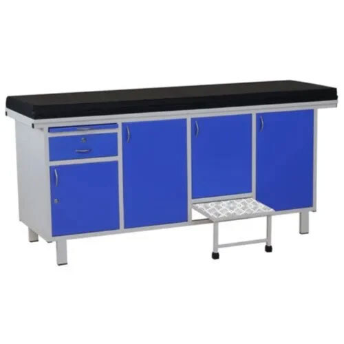 Hospital Examination Table - Color: Blue And White