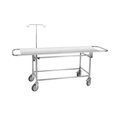 Hospital Stretcher Trolley - Color: Silver