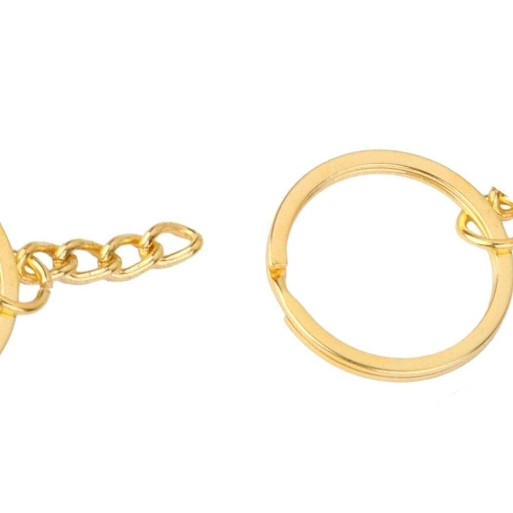 Golden Keychain Ring