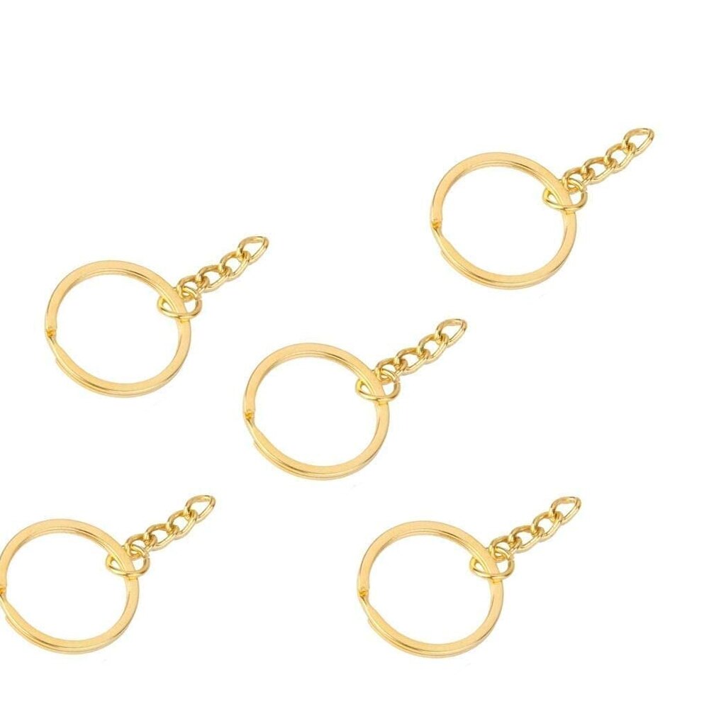 Golden Keychain Ring