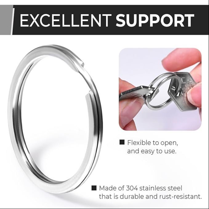 Keychain Ring - Material: Stainless Steel