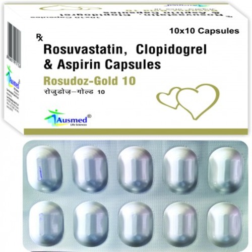 Rosuvastatin Calcium IP Eq.to Rosuvastatin 10 mg (As Granules) Clopidogrel Bisulphate IP Eq.to Clopidogrel 75 mg (As Granules) Aspirin IP 75 mg (As Gastro-resistant tablets IP)
