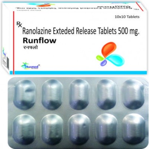 Ranolazine 500 mg Sustained Release Tablet