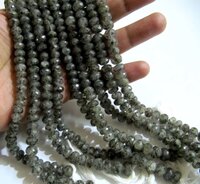 Natural Black Rutile Dot Quartz Rondelle Faceted top quality 7 to 10mm beads