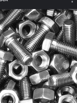 S.S Nut Bolt - Color: Silver