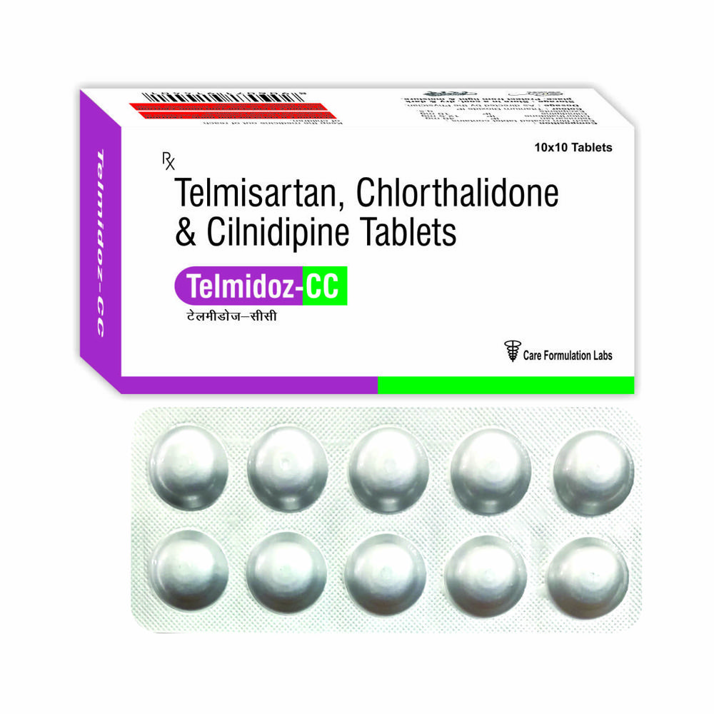 Telmisartan IP 40 mg Chlorthalidone IP 12.5 mg Cilnidipine 10 mg