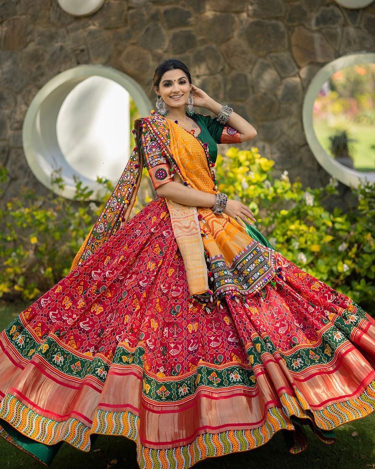 Digital Print Muslin Cotton Lehenga Choli